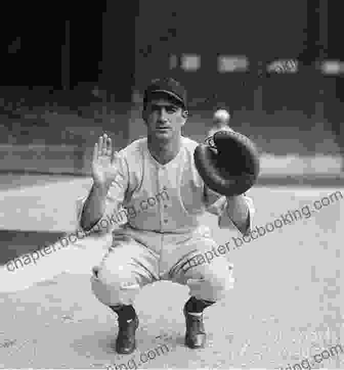 A Black And White Photograph Of Moe Berg In A Baseball Uniform, Holding A Baseball In His Right Hand. He Is Wearing A Serious Expression And His Eyes Are Fixed On The Camera. The Catcher Was A Spy: The Mysterious Life Of Moe Berg