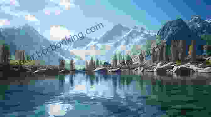 A Breathtaking Landscape Of A Serene Lake Surrounded By Towering Mountains, Reflecting The Golden Hues Of Dawn. In The Eye Of The Wild