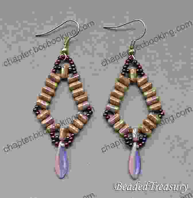 A Collection Of Stunning Beadwoven Earrings Created Using The Brick Stitch Technique. Brick Stitch Earrings Seed Bead Patterns 24 Projects Gift For The Needlewomen: Beadweaving Brick Stitch Technique Earrings Collection Beading Patterns (Brick Stitch Earrings Patterns 5)