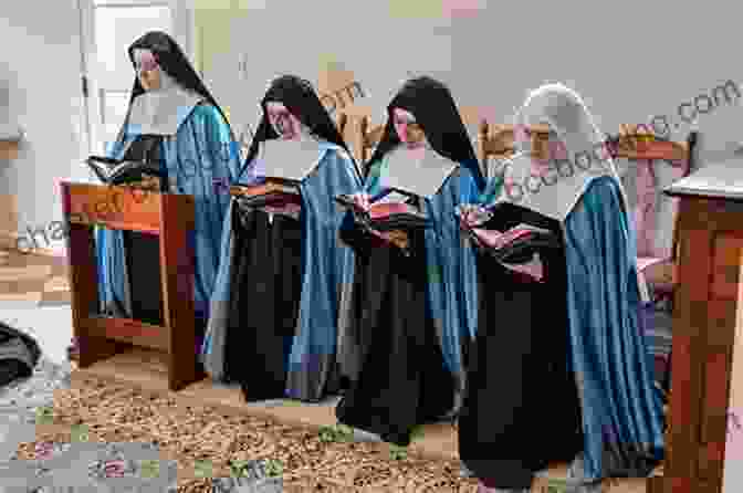 A Group Of Nuns Standing In A Desert Landscape, Wearing Black Habits And Veils. The Sisters Of Sinai Nicholas Griffin