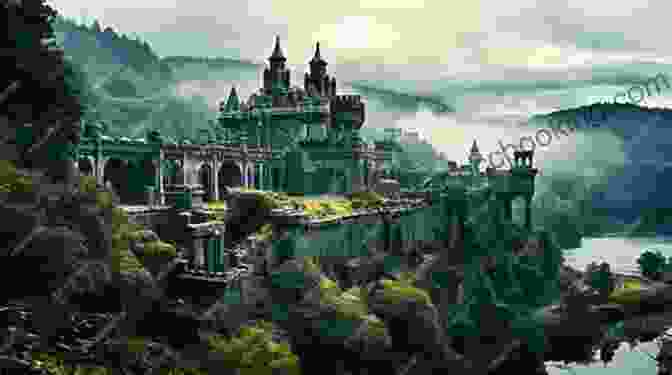 A Majestic Castle Towers Over A Verdant Landscape, Its Turrets Reaching Towards The Heavens. The Eyes Of The Dragon: A Novel
