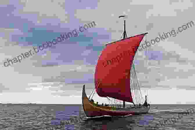A Majestic Viking Longship Sailing Across The Ocean The Vikings A Pictorial History For Students