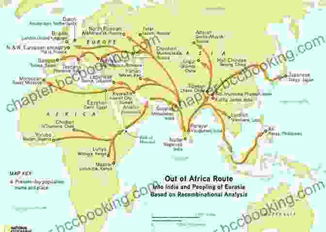 A Map Showing The Proposed Migration Routes Of Modern Humans Out Of Africa, Illustrating Their Dispersal Across Continents And The Timing Of Their Arrival In Various Regions. A Pocket History Of Human Evolution: How We Became Sapiens