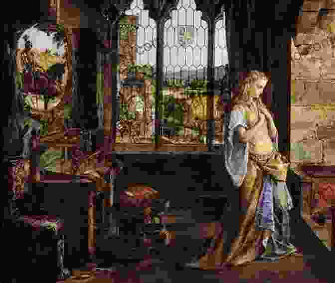 A Painting Depicting Elaine Of Garlot, The Lady Of Shalott, Gazing Out A Window At The Outside World Laurel: By Camelot S Blood (The Queens Of Camelot)