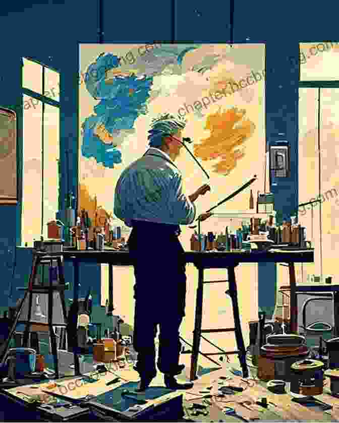 A Serene Studio Setting With A Painter Captured In Mid Stroke, Surrounded By Canvases And Brushes Landscape Painting: Essential Concepts And Techniques For Plein Air And Studio Practice
