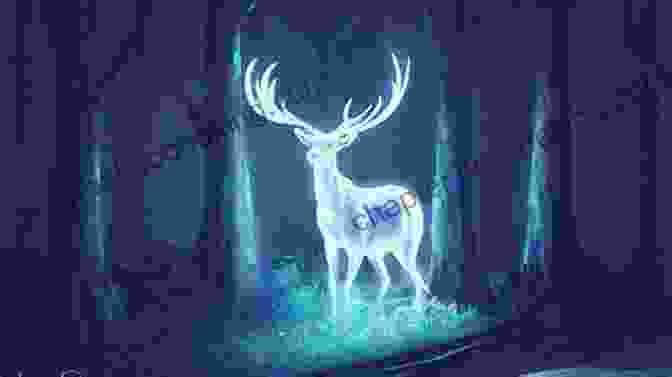 A Silvery Stag Patronus Conjured From The Tip Of A Wand, Standing Majestically Against A Dark Background. HARRY POTTER FACTS AND SPELLS COLLECTION: Unofficial All In One 300+ Facts And Magical Spells Of Harry Potter