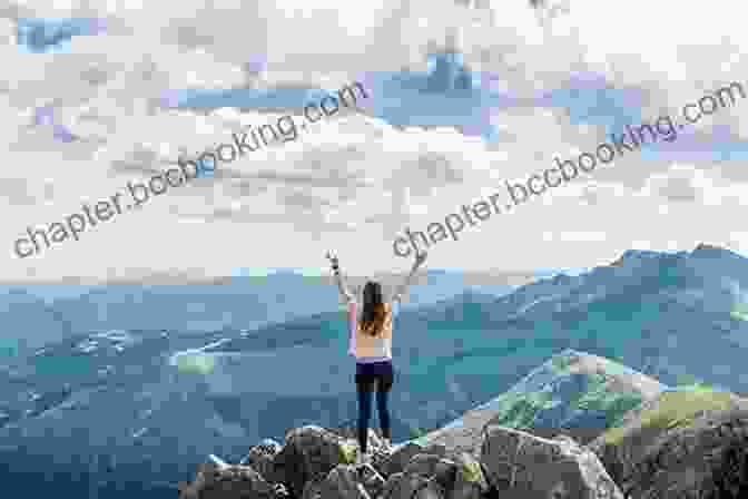 A Woman Stands Atop A Mountain Peak, Arms Outstretched, Surrounded By A Panoramic View Of The Surrounding Landscape. Far And Wide: Bring That Horizon To Me