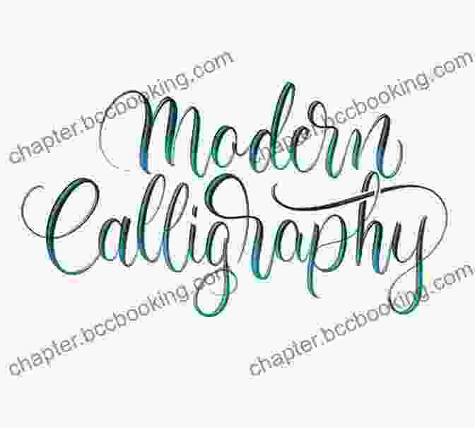 Elegant Modern Calligraphy Lettering On A White Background Modern Calligraphy Hand Lettering For Beginners: Workbook With Tips Techniques Practice Pages