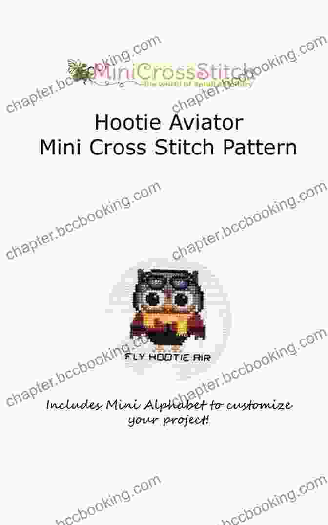 Hootie Aviator Mini Cross Stitch Pattern Intricate And Whimsical Design Hootie Aviator Mini Cross Stitch Pattern