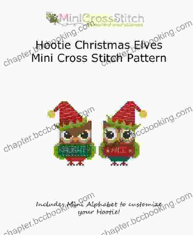 Hootie Christmas Elves Mini Cross Stitch Chart Banner Hootie Christmas Elves Mini Cross Stitch Chart