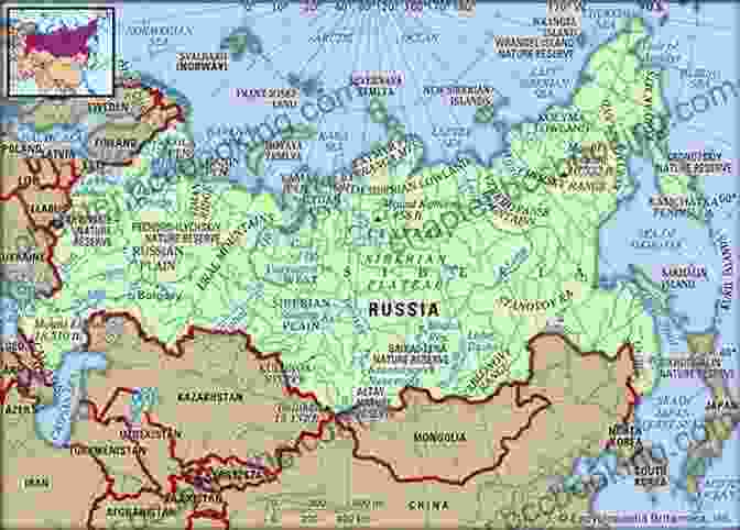 Map Of Russia And Its Neighbors A Geography Of Russia And Its Neighbors Second Edition