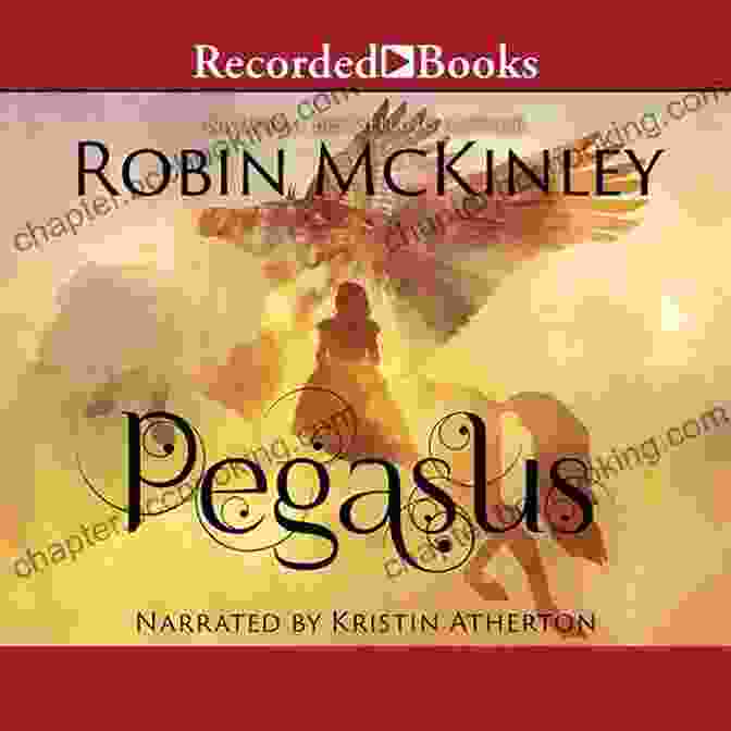 Pegasus Book Cover By Robin McKinley, Depicting A Dramatic Scene Of A Young Woman Riding A Magnificent Winged Horse Soaring Through A Vibrant Sky Painted In Rich Shades Of Blue, Pink, And Purple. Pegasus Robin McKinley