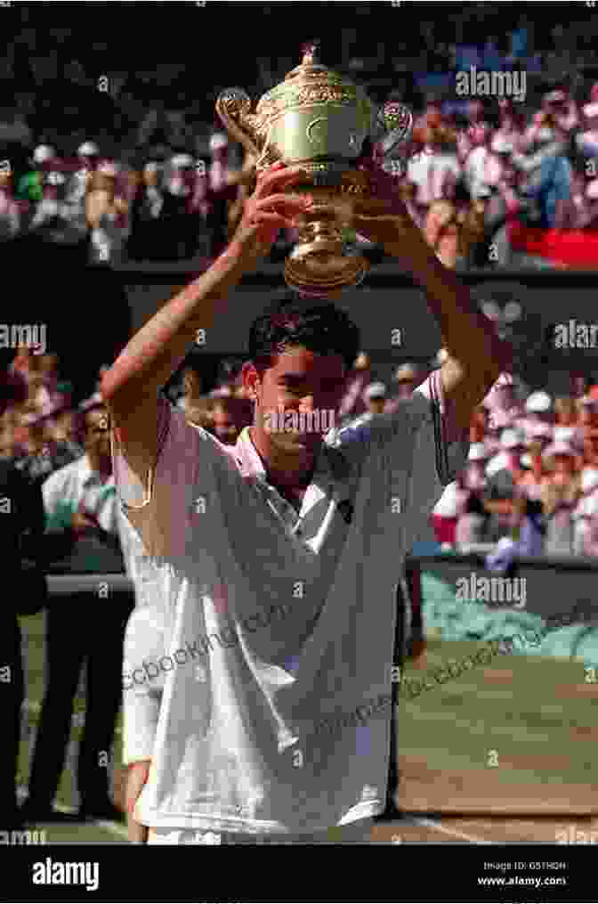 Pete Sampras Holding Aloft The Coveted Wimbledon Trophy, Symbolizing His Unmatched Prowess On Grass Pete Sampras: Greatness Revisited Steve Flink