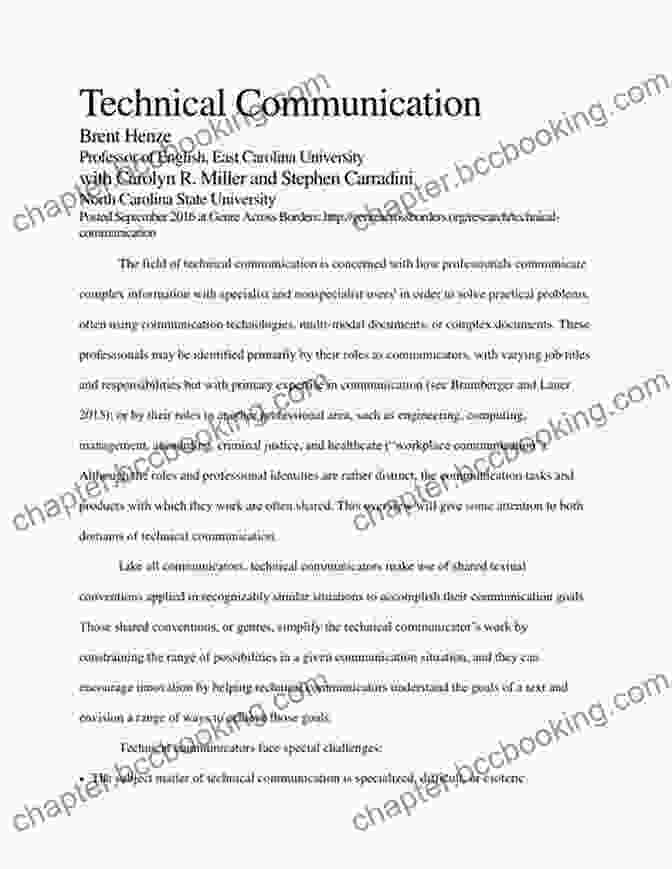 Sample Document Structure Practical Strategies For Technical Communication: A Brief Guide