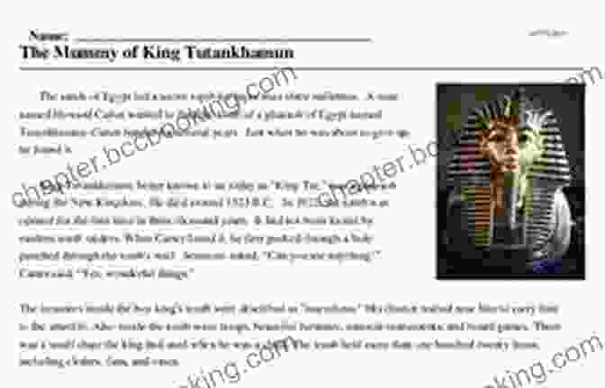 Students Reading About King Tut King Tut A Pictorial Journey For Students