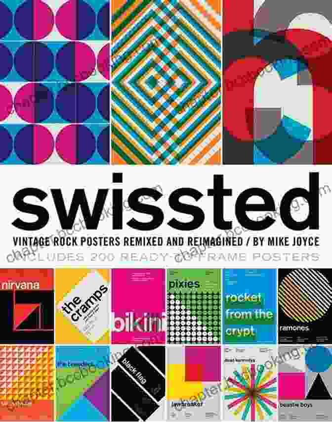Swissted Vintage Rock Posters Remixed And Reimagined Book Cover Swissted: Vintage Rock Posters Remixed And Reimagined