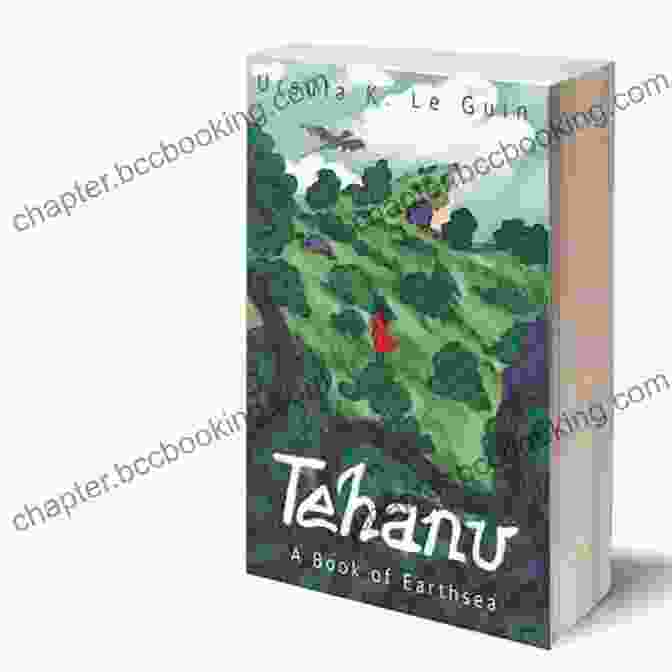 Tehanu Book Cover, Featuring A Woman With Long, Flowing Hair Standing On A Cliff Overlooking The Sea, With A Falcon Perched On Her Shoulder Tehanu: Four (The Earthsea Cycle 4)
