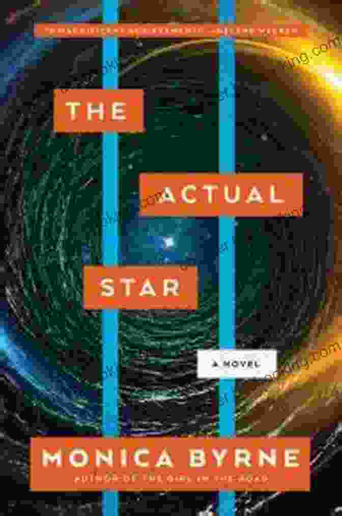 The Actual Star Novel Book Cover Featuring A Starry Sky And A Spaceship The Actual Star: A Novel