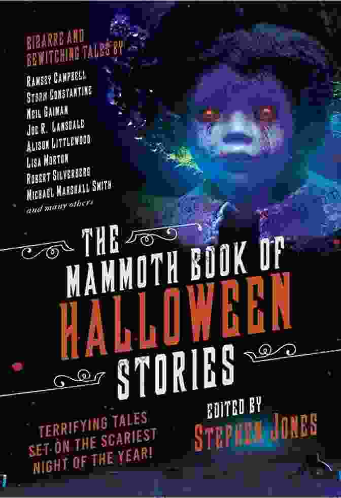The Mammoth Of Halloween Stories Book Cover Featuring A Vintage Illustration Of A Haunted House With Bats And Pumpkins The Mammoth Of Halloween Stories: Terrifying Tales Set On The Scariest Night Of The Year