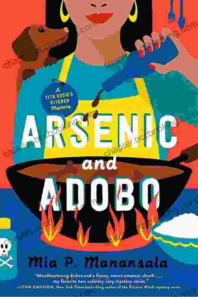 Tita Rosie, The Main Character Of Arsenic And Adobo, Holding A Ladle And Looking Determined Arsenic And Adobo (A Tita Rosie S Kitchen Mystery 1)