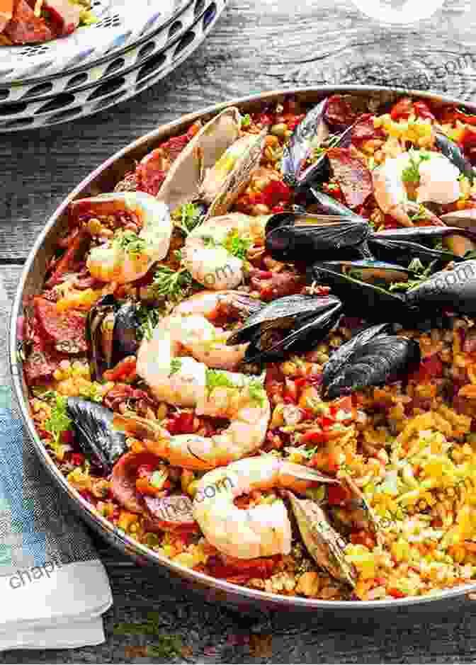 Traditional Paella Dish With Saffron Rice, Seafood, And Vegetables Frommer S Spain (Complete Guides) Patricia Harris