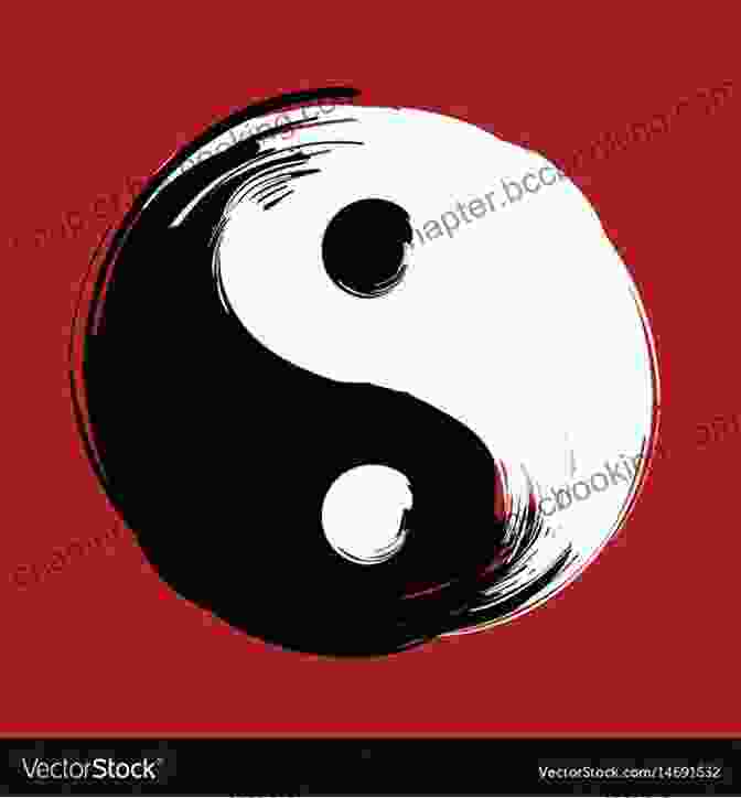 Yin Yang Symbol With Swirling Calligraphy Dragon Ying Yang Cross Stitch Pattern