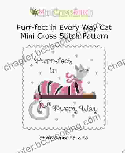 Purr Fect In Every Way Cat Mini Cross Stitch Pattern