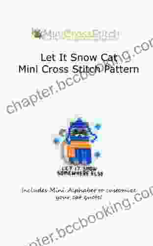 Let It Snow Cat Mini Cross Stitch Pattern