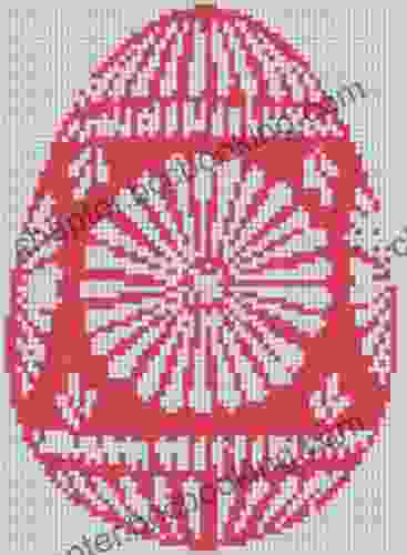 Red Easter Egg Cross Stitch Pattern